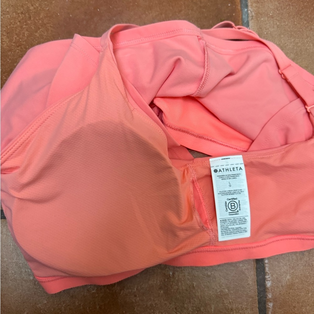 Athleta elation v-neck crop D-DD - Picture 8 of 11